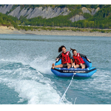Spinera Let's Go 2 Towable 2 Person Tube - 2 People Riding Tube Front View