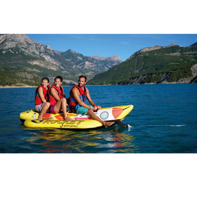 Spinera Rocket 3 Towable 3 Person Tube - 3 People Sitting on Tube Right Side View