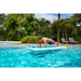 Man Doing Plank on Aqua Marina Peace Inflatable Fitness Mat in Pool