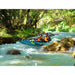 2 People Paddling Aqua Marina Steam 412 Inflatable Kayak Down Rapids