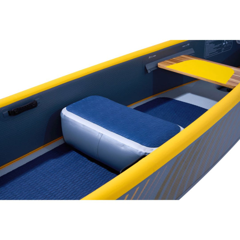 Close View of Cushion Seat & Anti-Skid Bench in Aqua Marina Tomahawk Air-C Inflatable Canoe