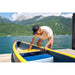 Man Putting Antiskid Bench In Aqua Marina Tomahawk Air-C Inflatable Canoe