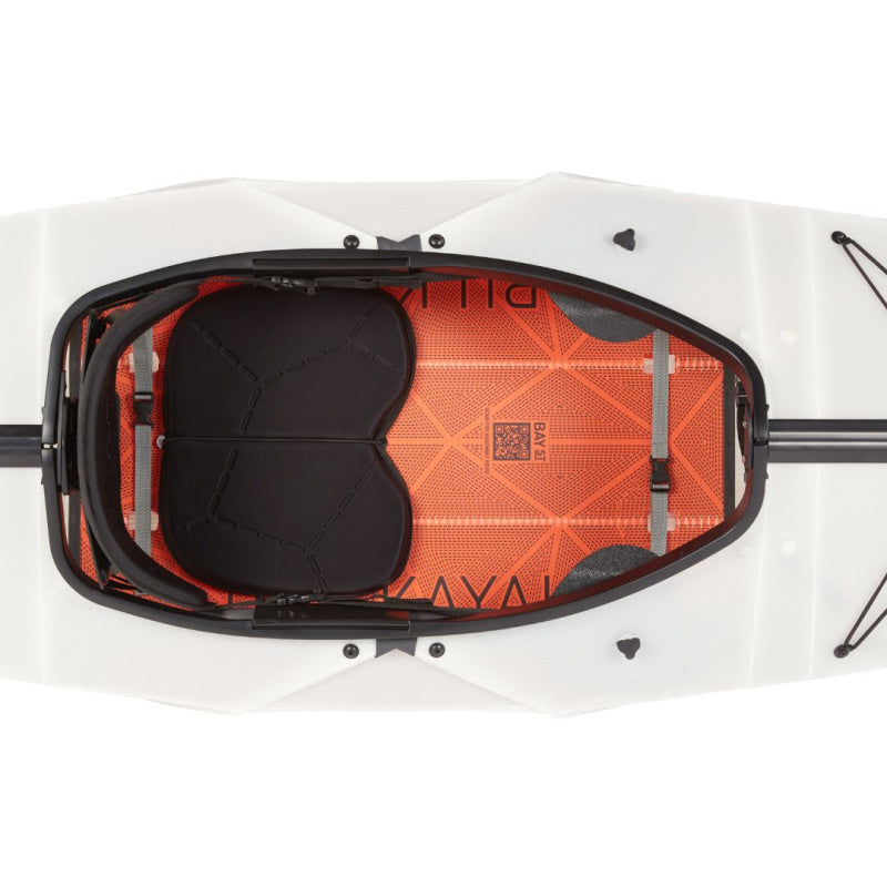 Foldable Oru Kayak Bay ST Aerial View of Seat