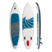 Hala Gear Playa Inflatable Stand Up Paddleboard Front, Side, & Back View