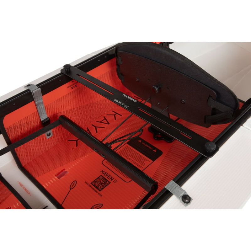 View of Integrated Track System and Seat on Oru Kayak Haven TT