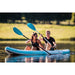 Spinera Adriatic 140 Inflatable Kayak - Man & Woman Paddling Left Side View