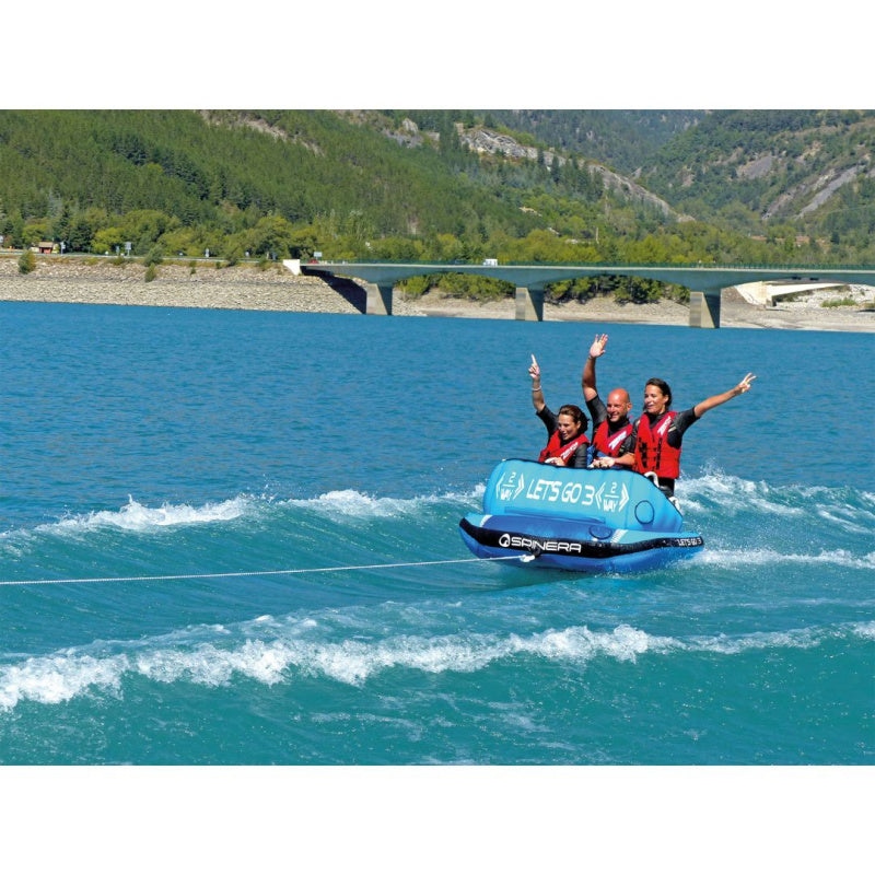 Spinera Let's Go 3 Towable 3 Person Tube - 3 People Riding Tube Chariot Style
