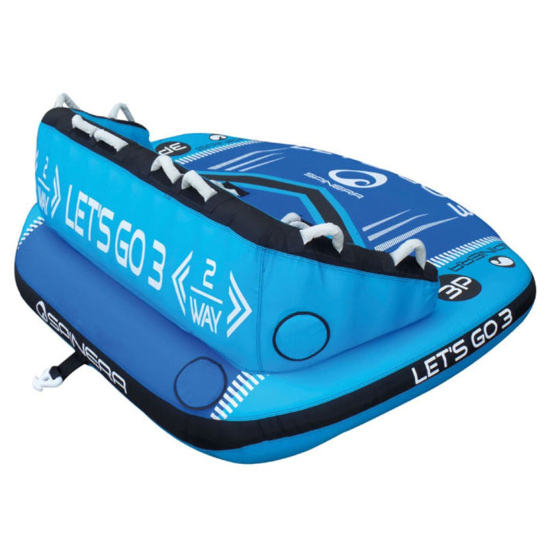 Spinera Let's Go 3 Towable 3 Person Tube Back Left Side View