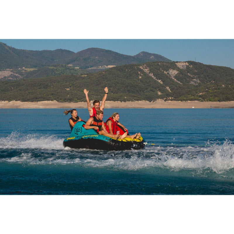Spinera Let's Go 4 Family Towable 4 Person Tube - 4 People Riding Tube 