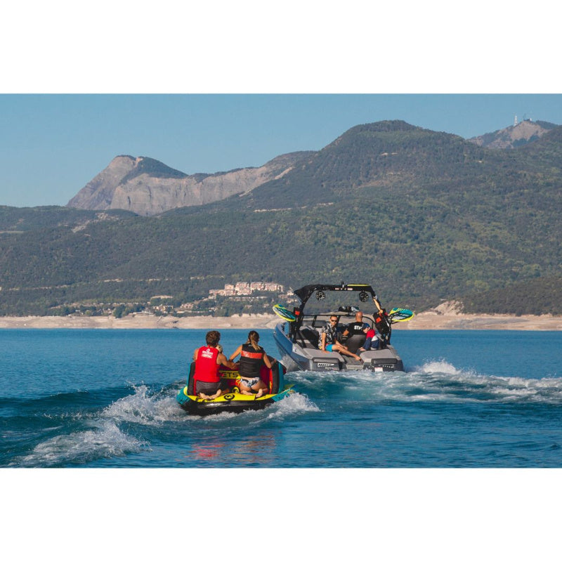 Spinera Let's Go 4 Family Towable 4 Person Tube - Boat Pulling Tube with People on It Back View