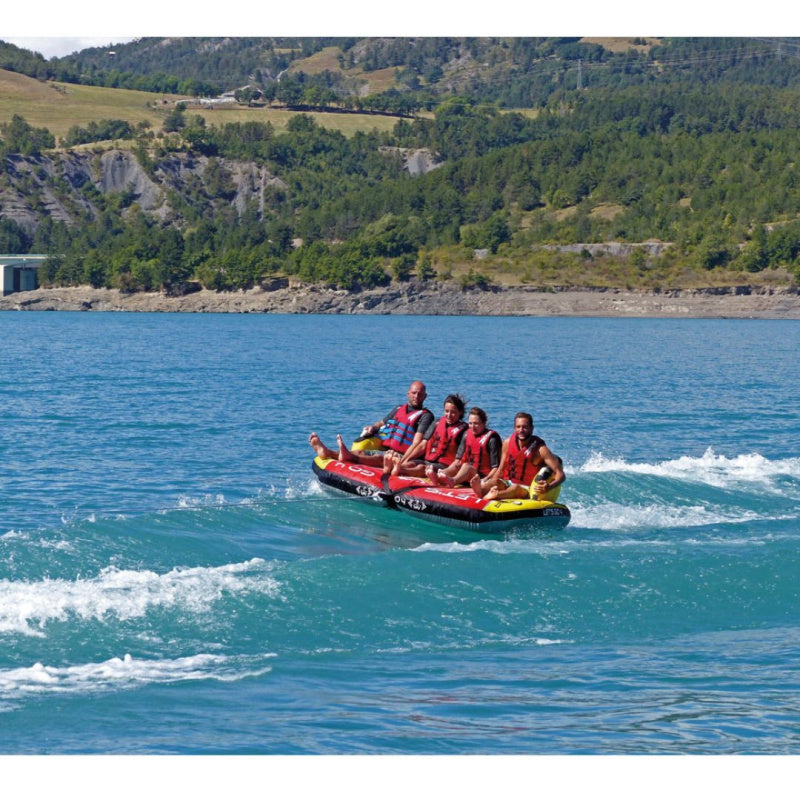 Spinera Professional Lets Go 4 Towable 4 Person Tube - 4 People Riding Tube Front View