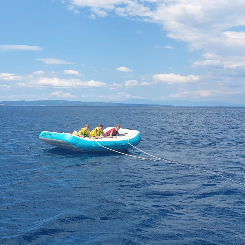 Spinera Professional Wing 5 HD Towable 5 Person Tube - 3 People on Tube in Water