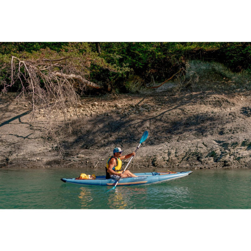 Spinera Tenaya 120 Inflatable Kayak - Man Paddling Right Side View