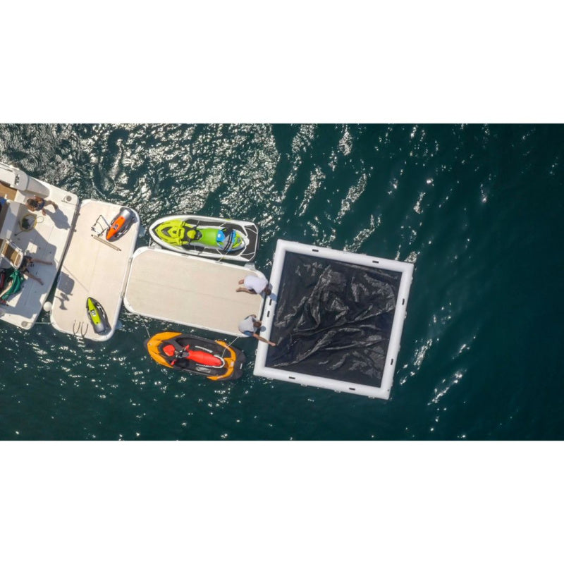 Yachtbeach Classic Pool 4.10 - Aerial View of Pool in Ocean off Back of Yacht