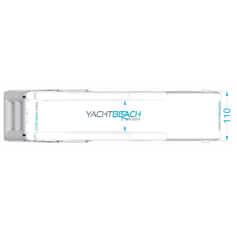 Yachtbeach Magic Yacht Slide 8'10"-11'6" Top View with Measurements