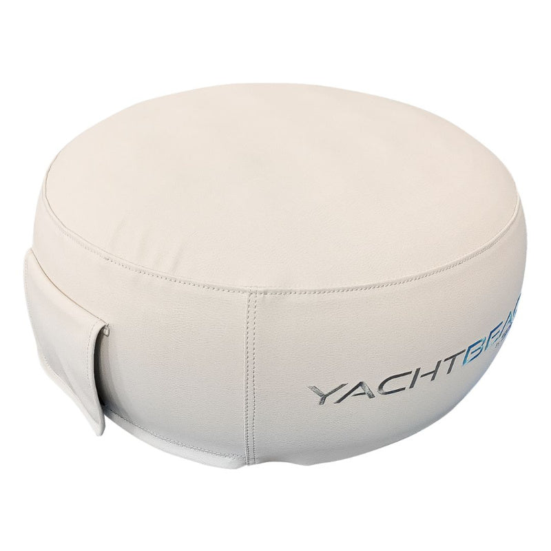 Yachtbeach Marine Leather Stool 60 Front Left Side View