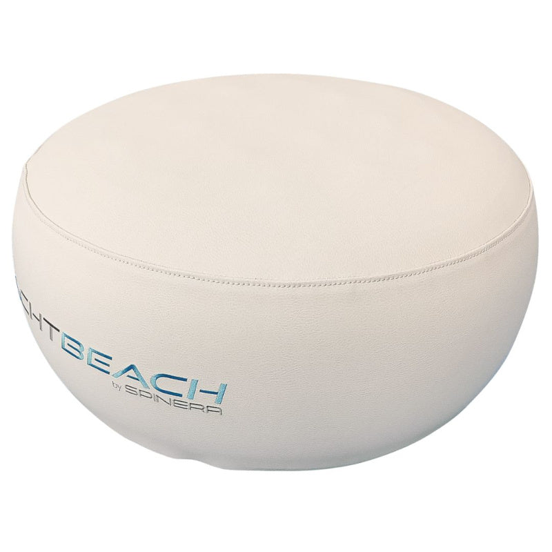Yachtbeach Marine Leather Stool 60 Front Right Side View