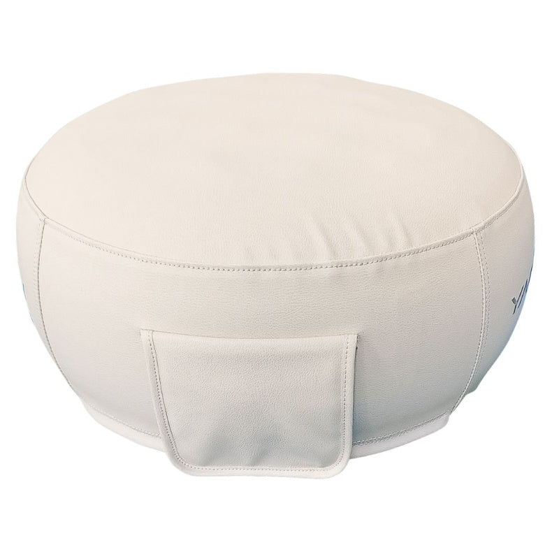 Yachtbeach Marine Leather Stool 60 Left Side View with Flap